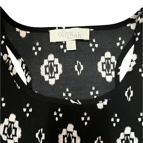 Olive & Oak Sleeveless Tank Top Black and White Size XS - Picture 14 of 16